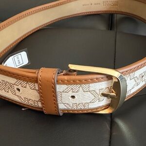 Tan and Cream Michael Kors belt